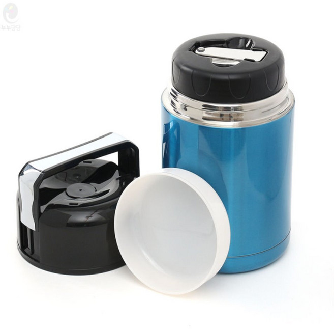 서락 쿠킹메이드 간편조리 보온죽통1L 블루 홍보용