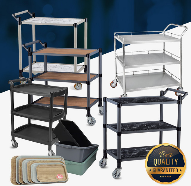 월드센스 우드 3단 일반형 고급형 프리미엄형 서빙카트 [업소용 식당용 카페용 호텔용 베이커리 주방카트 무빙트롤리 이동식조리대 드레싱카 튼튼한서빙카 써빙카], 프리미엄형(우드+논슬립), 특대, 애쉬그레이, 1개