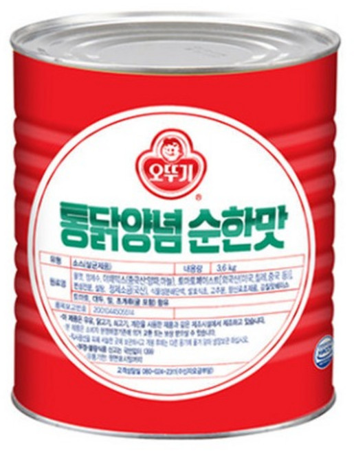 오뚜기 통닭양념 순한맛, 3.6kg, 1개