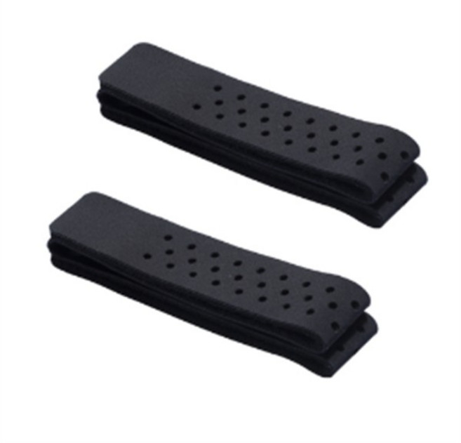 조절식 통기성 교체 암밴드 소프트 스트랩 밴드 심박수 모니터용 와후 블랙 2 개, 01 Black