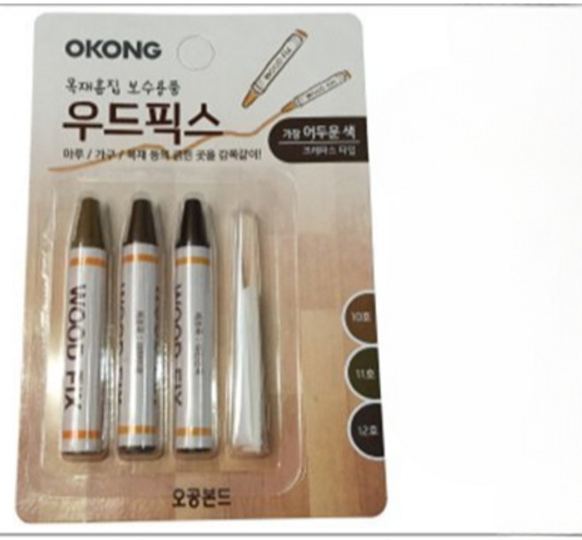 다올 오공 우드픽스 가구 목재 흠집보수제 우드퍼티, 중간색, 중간색