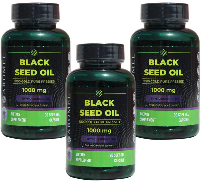 터키산 블랙커민씨드오일 티모퀴논 18mg 냉압착 90캡슐 3병 오메가3 뼈건강 큐민, 3개, 90회분