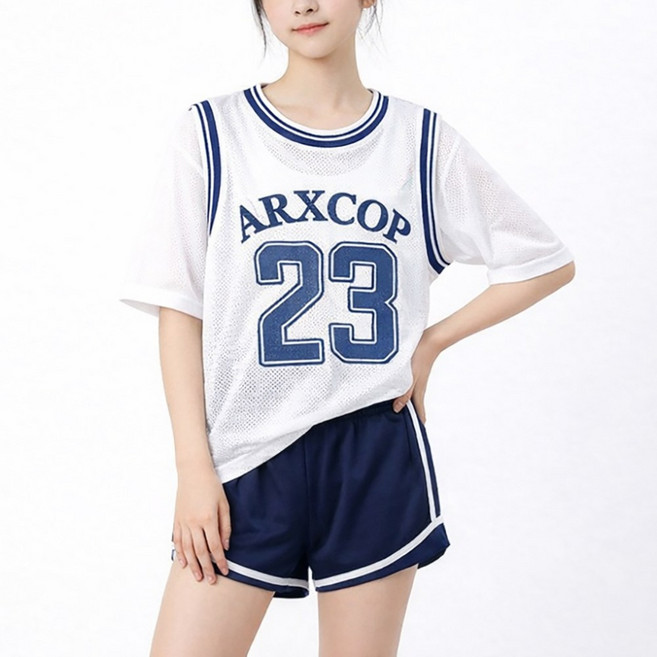 주니어 여아 쓰리피스 수영복 반팔 커버업 티셔츠 브라캡 내장 탑 사각 반바지 물놀이 팬츠 속바지 일체형 스윔웨어 3종 세트