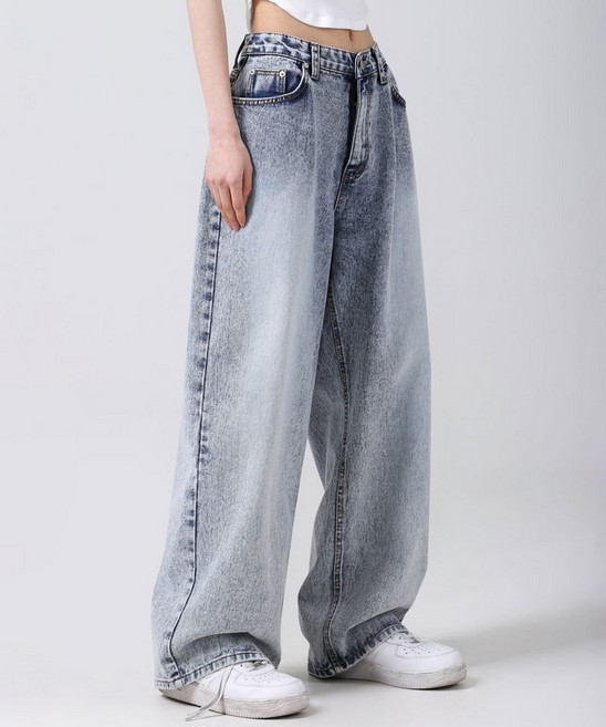 (국내배송정품) AVANDRESS this is wide denim pants snow BLUE AD41PT13SNB 113609