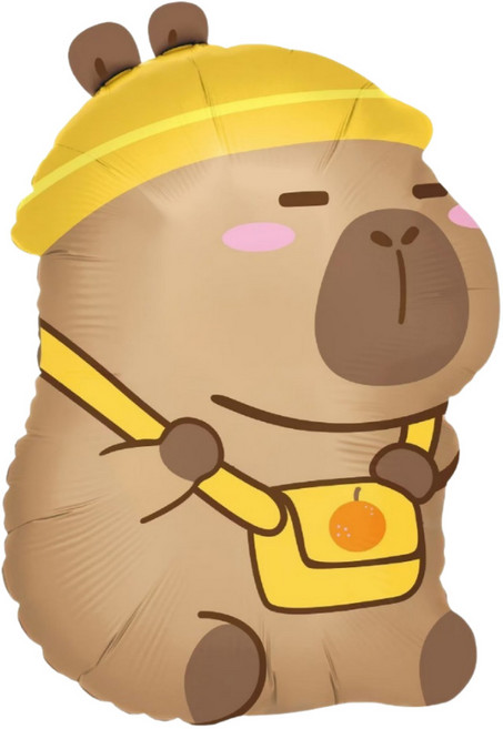 스마일파티 카피바라 호일 풍선 생일 이벤트 파티 캐릭터, 1개, 카피바라_유치원생