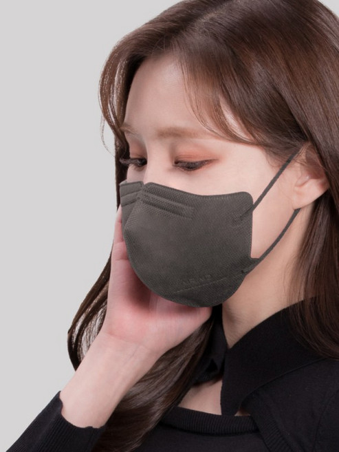 에어에이드 새부리형 2D 마스크 중형 KF94, 5개입, 8개, 다크그레이