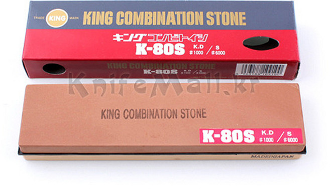 킹 양면숫돌 K-80S (양면 1000+6000방), 1개