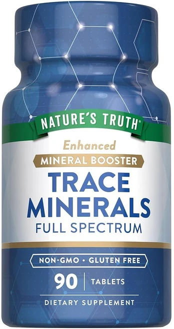 Nature's Truth 요오드가 함유된 미량 미네랄 보충제 | 90정 | 향상된 미네랄 부스터 | GMO 프리 및 글루텐 프리 보충제, 알약/캡슐, 1개 - 쿠팡