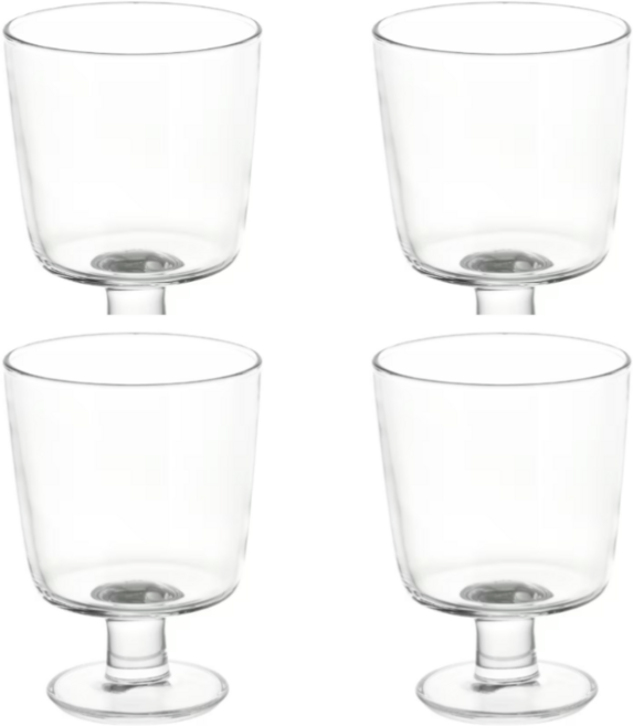 [IKEA]이케아365+고블렛 카페감성 유럽 프랑스 유리컵, 4개