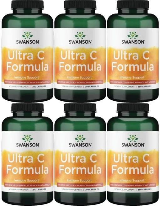 스완슨 울트라 비타민 C 포뮬라, 6개, 250정 - 쿠팡