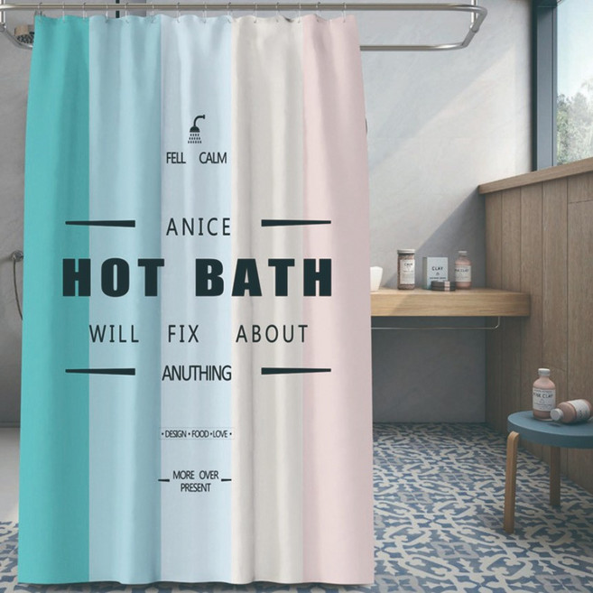 샤워커튼 레인보우 / 국내 당일발송-신데렐라 데코