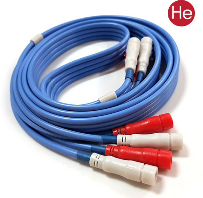 He ICT 간섭파 케이블 1개 또는 컵 1조 4개 암놈숫놈 암수선택 부항 텐스 저주파, 숫놈 케이블