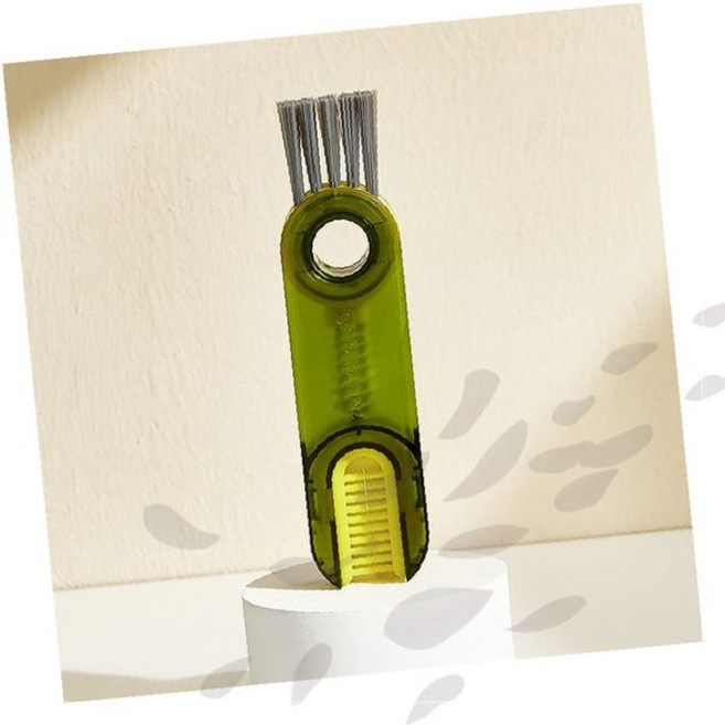 텀블러 세척솔 스테인리스 브러시 젖병 물병 컵 세정 도구 미니 틈새 청소, 1개, 01텀블러세척솔-그린