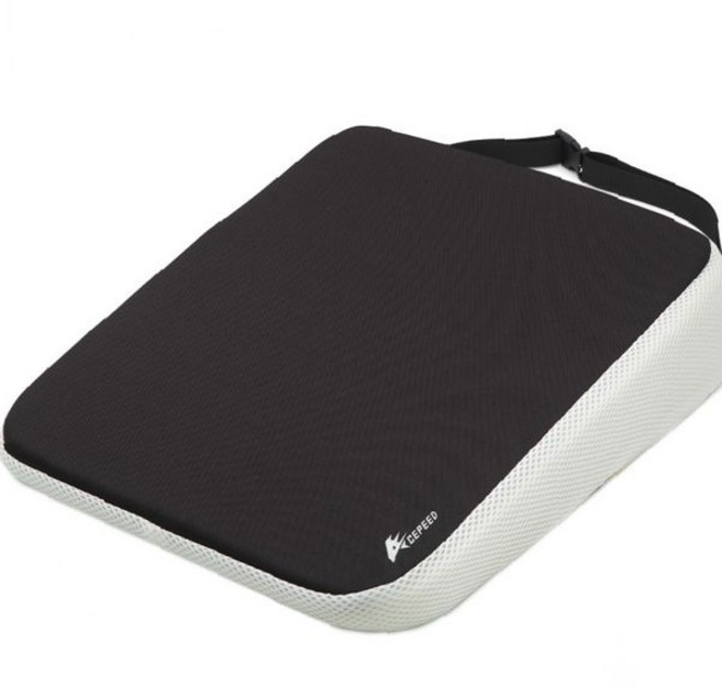 차량 운전 자세 교정 시트 쿠션 10cm 경사형 블랙 섬유 소재 착석 높이 조절, 상세페이지 참조, 1개