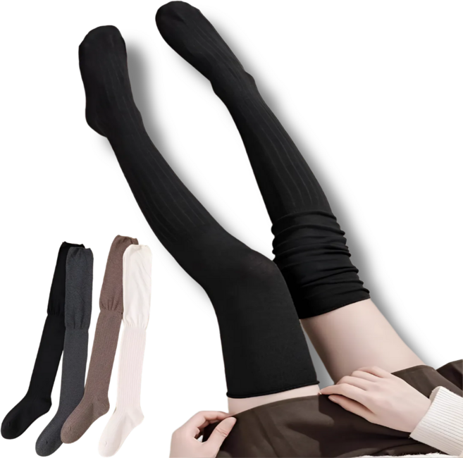 루나리브 여성 골지 오버니삭스 4종