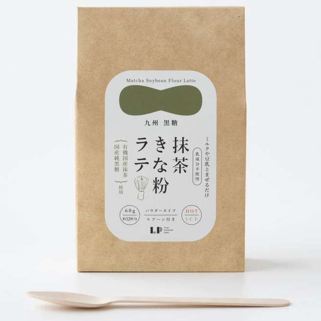 일본규슈 흑당 말차 콩가루 라떼, 1개, 1개입, 60g