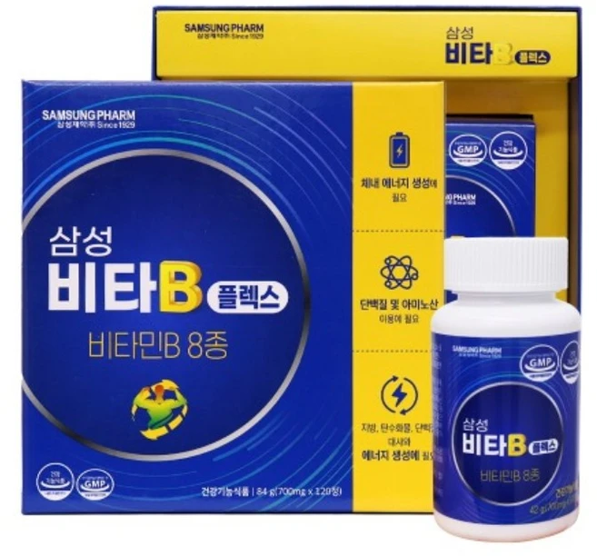 삼성제약 삼성비타B플렉스 700mg x 120정 4개월분, 2개, 60정 - 쿠팡