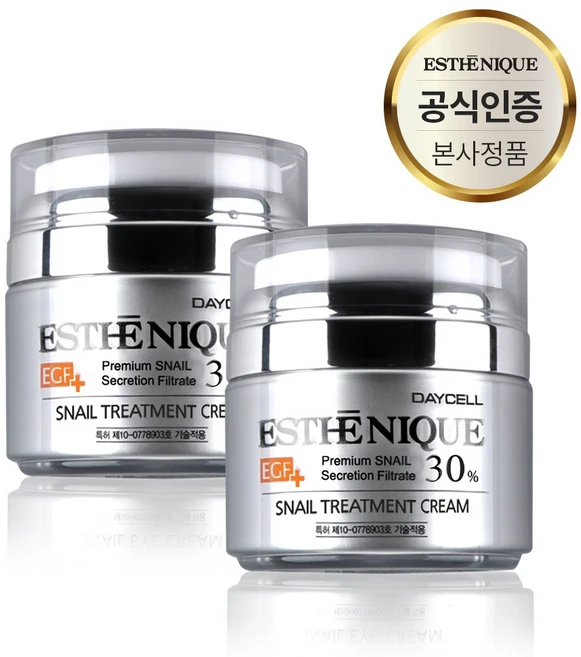 에스테니끄 피부 노화방지 주름 수분 탄력공급 뮤신 달팽이 크림 50ml, 2개 - 쿠팡