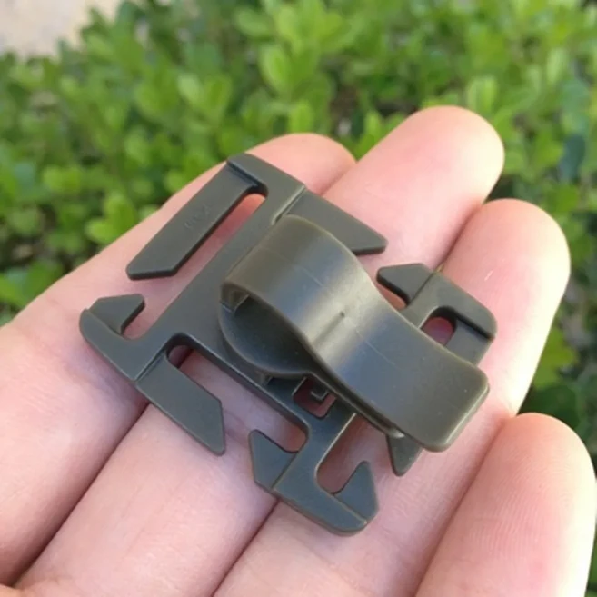 야외 MOLLE 웨빙 마운틴 클램프 클립 스위블 캠프 하이킹 수도관 호스 백팩 카라비너, 2pcsStyle 2