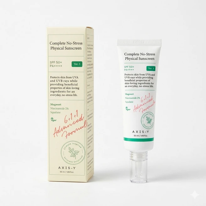 엑시스와이 안녕 스트레스 무기자차 선크림 버전3(SPF50+/PA++++), 1개, 50ml - 쿠팡