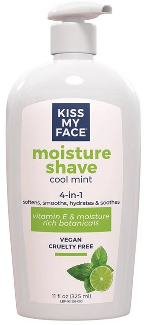 Kiss My Face 4 in 1 모이스처 쉐이브 쿨 민트 325ml 11온스 277193, Cool Mint - 쿠팡