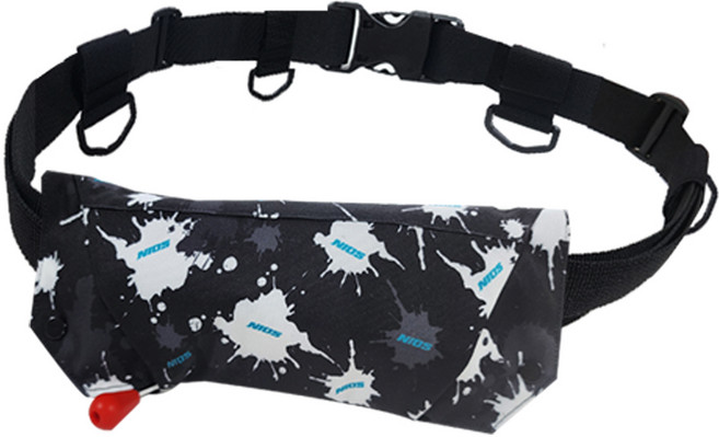 니오스 선상 낚시용 허리벨트형 자동팽창식 구명조끼 쓰리더, 먹물