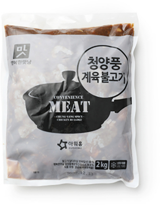 아워홈 행복한맛남 청양풍 계육불고기, 1개, 2kg