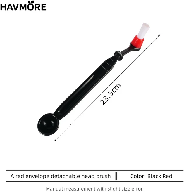 식품 등급 커피 머신 청소 브러시 ​​긴 손잡이 교체 가능한, 01 red