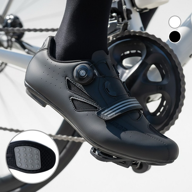 SUB22 평페달슈즈 자전거신발 사이클슈즈 운동화, 240, 블랙