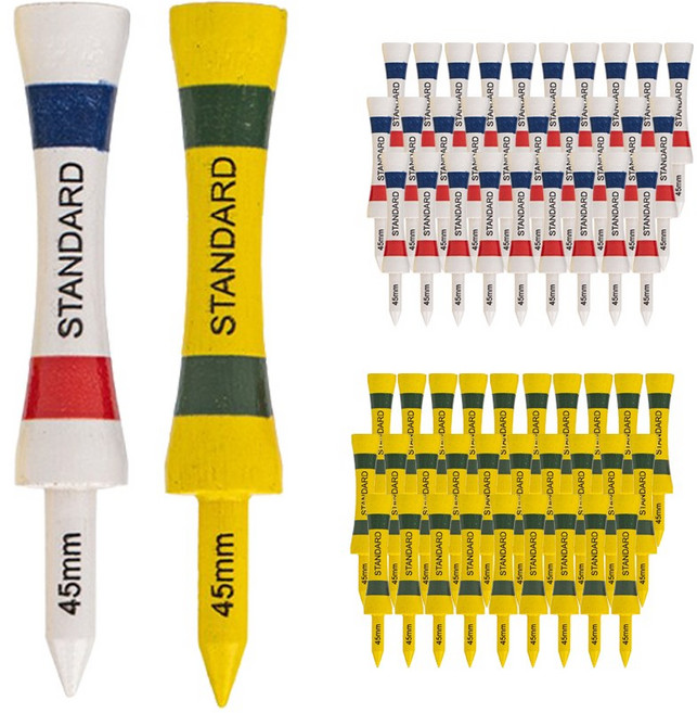 스탠다드 골프티 2종 x 30p, 프렌치화이트, 옐로우그린, 1세트