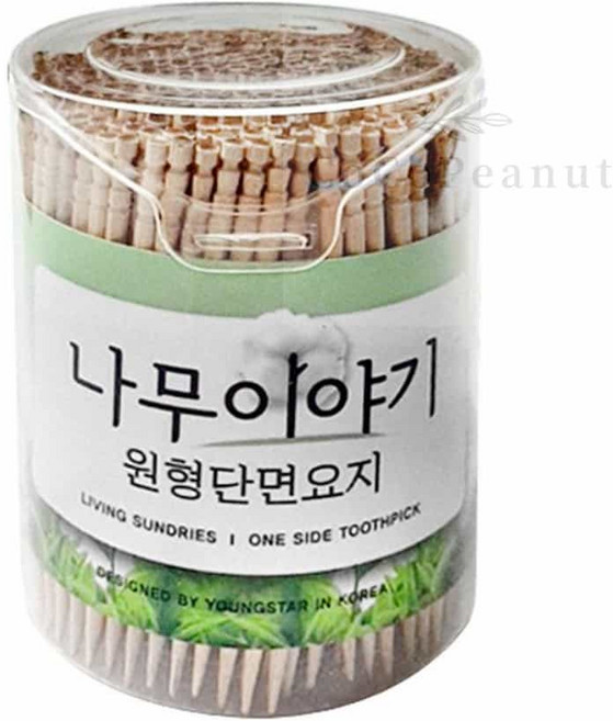 코코피넛 단면이쑤시개 500개입 휴대용이쑤시개, 1개, 1개
