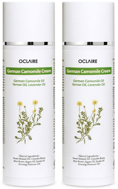 오끌레어 저먼 캐모마일 극민감 극건성 가려움 케어 고보습 크림, 145ml, 2개