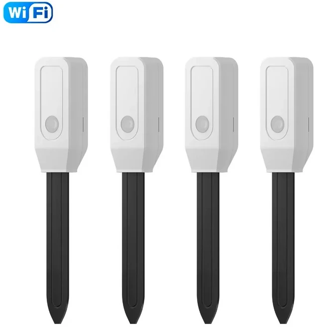 투야 와이파이 온습도 센서 스마트 토양 수분 측정기 감지기 모니터 식물 정원 자동화 관개, 03 Wifi 4pcs