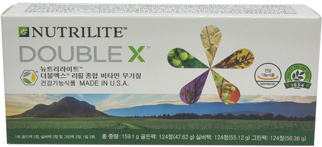 암웨이 뉴트리라이트 더블엑스 리필 종합비타민 무기질 +KF94마스크 1매, 상세페이지 참조, 1개, 상세페이지 참조, 상세페이지 참조, 상세페이지 참조
