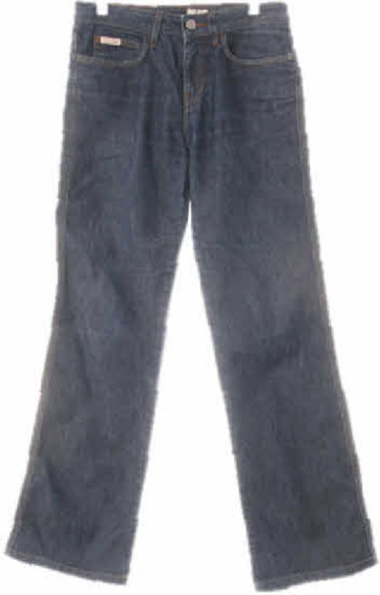 2903 캘빈클라인진 진청 데님 로고버튼라이트부츠컷진