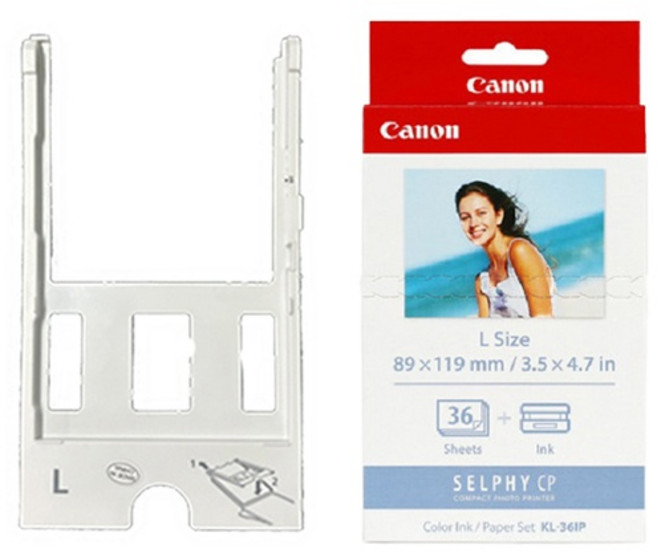 (Canon) 캐논 셀피 KL-36IP+PCPL 전용부품 인화지 카세트 세트, 단일옵션, 상세페이지 참조