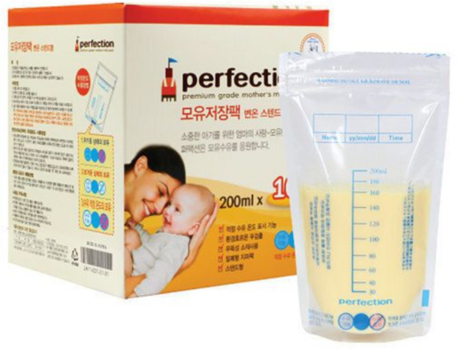 (특가) 퍼펙션 모유저장팩 200ml 100+30매