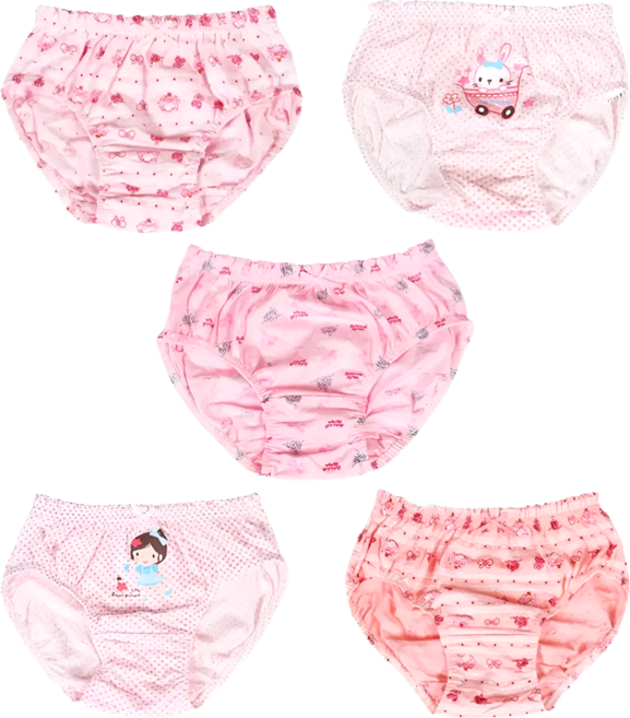 캐릭토피아 오마샤리프 여아용 러블리데이 삼각팬티 5p