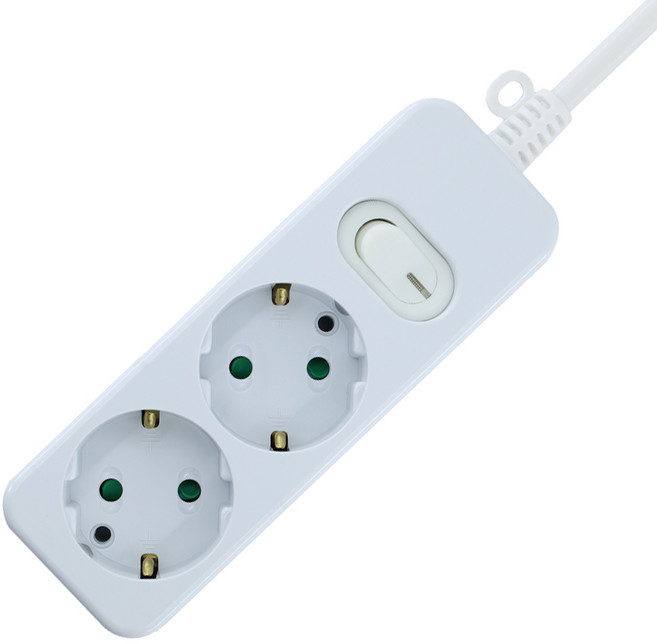 IT 국산 안전 스위치 멀티탭 2구, 1개, 화이트, 1.5m