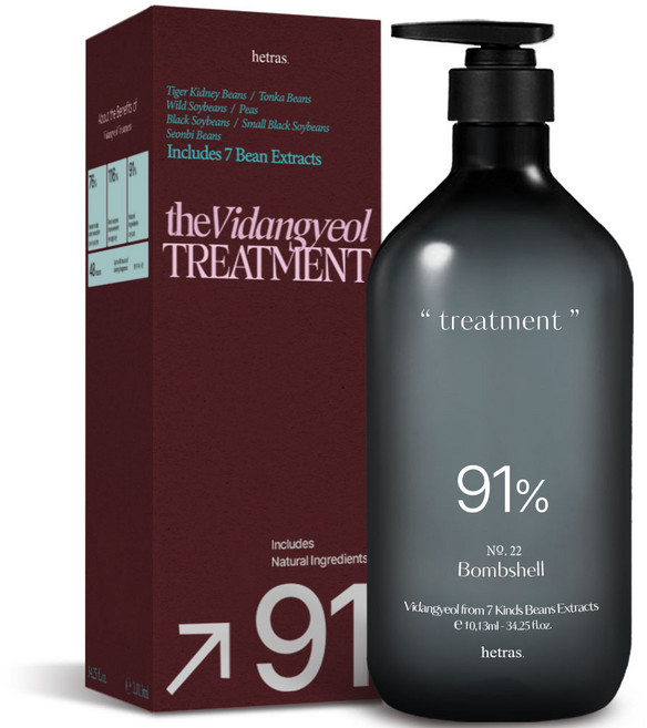 헤트라스 비단결 퍼퓸 헤어 트리트먼트 밤쉘, 1.013L, 1개