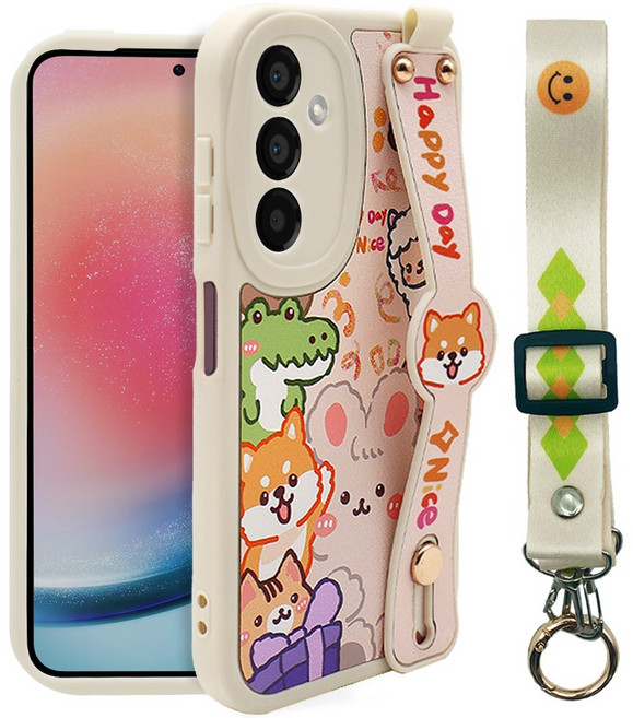 인트그로 동물원 목걸이 스트랩 휴대폰 케이스