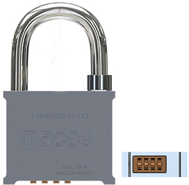 Mecca 700A K110 대형 번호 다이얼 자물쇠, 1개