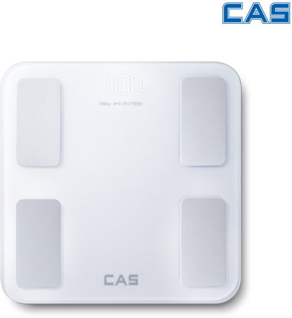CAS 스마트인바디 체지방 체성분 체중계 BFA-S15 블루투스 카스, 화이트, 1개