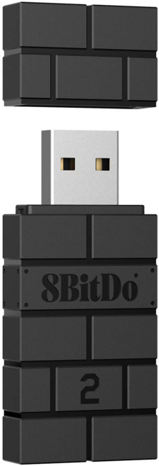 8BitDo 닌텐도 스위치/스위치2 블루투스 리시버 어댑터 수신기 2세대, 1개, 블랙 (83DC)