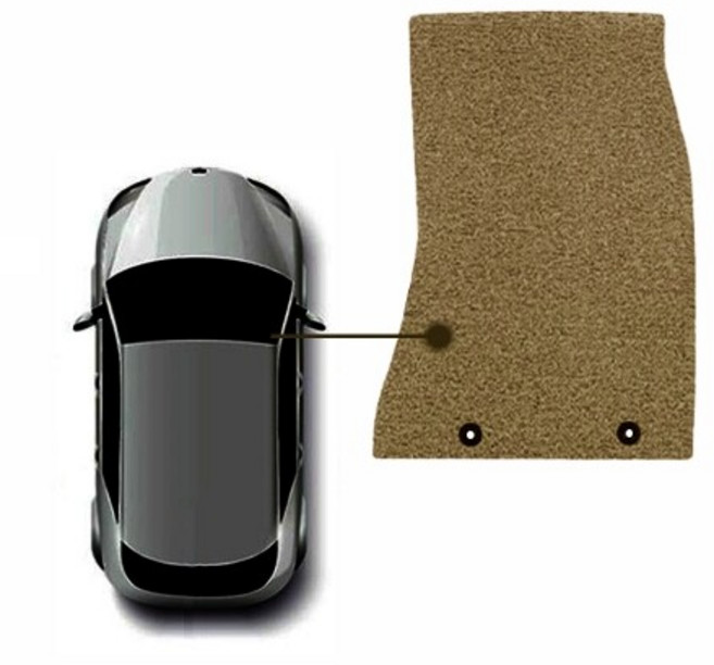 DXSOAUTO 닥쏘오토 확장형 코일매트 조수석만 1p, 브라운