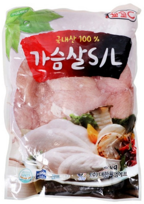 퀸즈몰_대한CMF 닭가슴살SL 국내산, 2개, 2kg