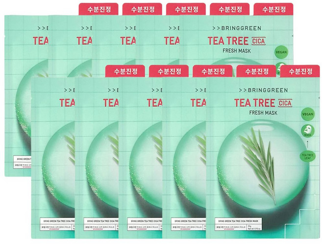 [올해 베스트 프레시 마스크] 프레시 마스크 10매입 브링그린, 10개, 20g