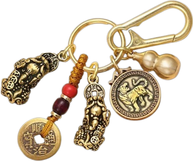 리파니 12간지 수호신 재물운 금전운 액막이 호리병 엽전 쌍비휴 키링, 3. 호랑이띠