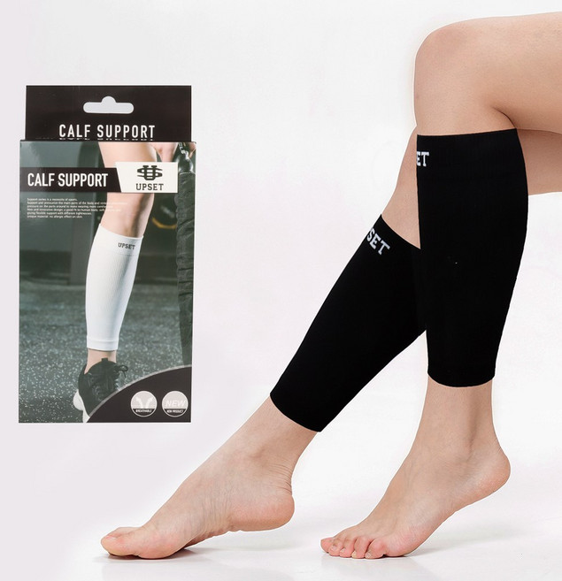 업셋 카프슬리브 종아리 압박 보호대 2p 1세트, 블랙