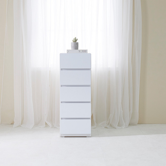 동서가구 엘란 서랍장, 화이트, 5단